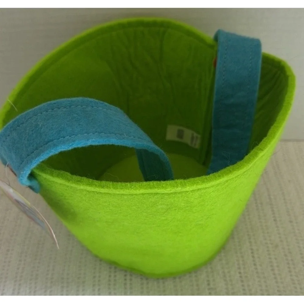 Disney Store Thumper Felt Easter Basket Green Blue Handle Bambi Bunny Tote NWT